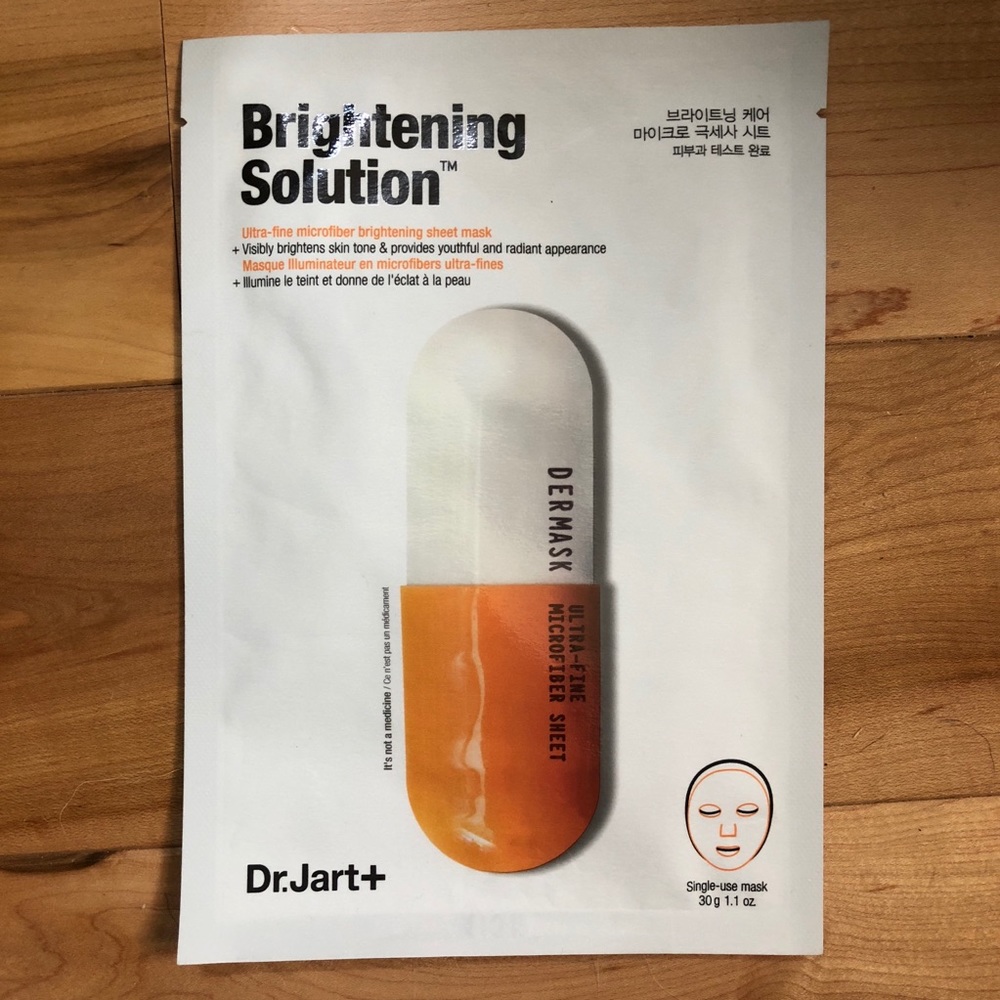 Dr Jart brightening face mask